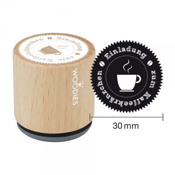 Woodies Stempel - Einladung zum Kaffeekränzchen