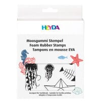 HEYDA Moosgummi Stempel-Set &quot;Maritim&quot; (21 Stück)