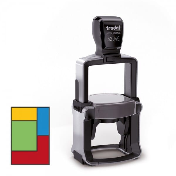 Mehrfarbstempel Trodat Professional 52045 rund MCI (ø45 mm - 6 Zeilen)