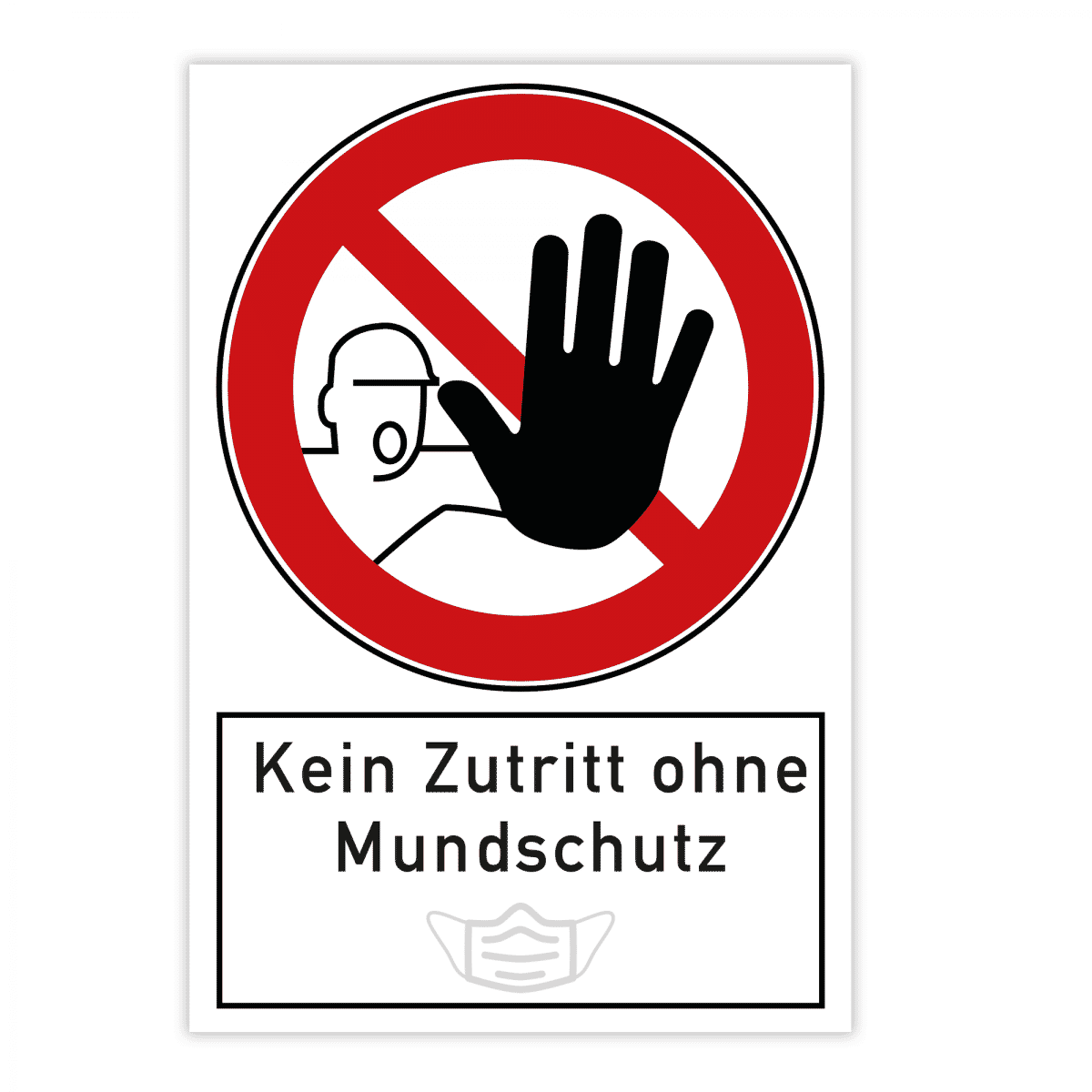 Dreifke® Baustellen-Sicherheitsschild ISO 7010, Kunststoff, 750x1200 mm
