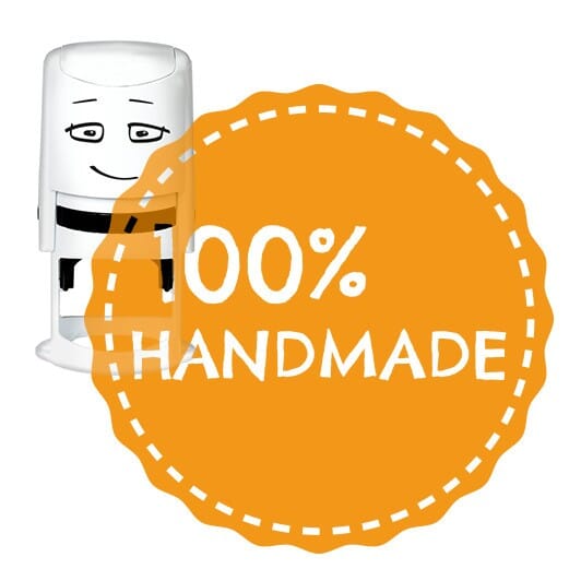 NIO Stempelmotiv - 100 % handmade-badge