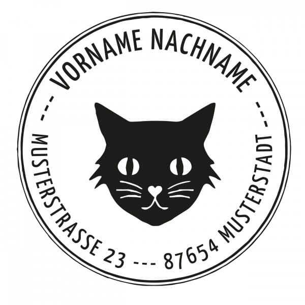 Monogrammstempel - Meine Katze - Trodat 4642