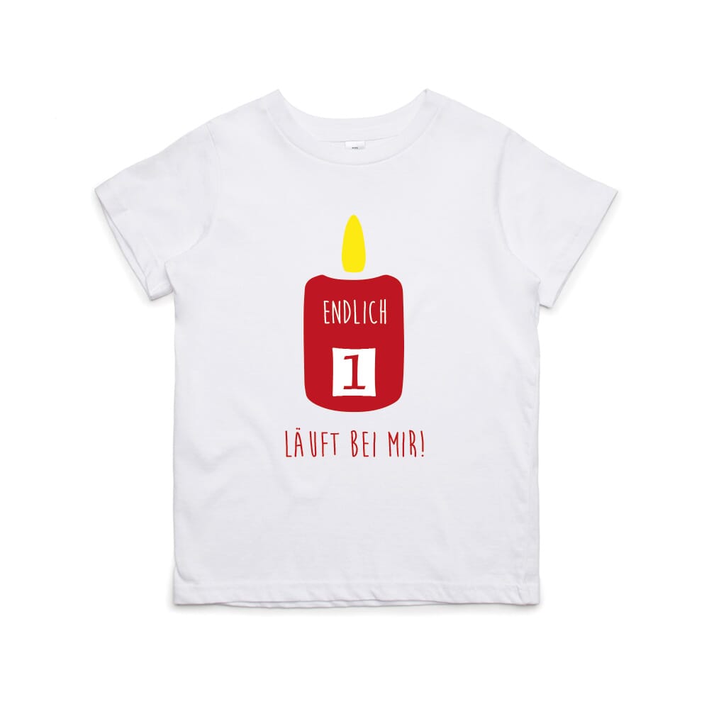 Kinder TShirt zum 1. Geburtstag &quot;Endlich 1&quot; stempelfabrik.de