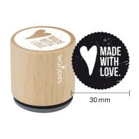 Woodies Stempel - Made with love W01007
