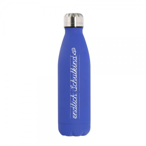 Isolierflasche - Thermosflasche aus Edelstahl &quot;endlich Schulkind&quot;