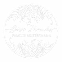 Monogramm-Prägezange rund - Natur