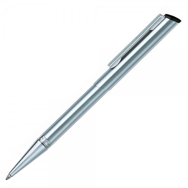 Heri Diagonal 3000 Kugelschreiberstempel Silber (33x8 mm - 3 Zeilen)