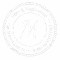 Monogramm-Prägezange rund - Maritime Dekoration