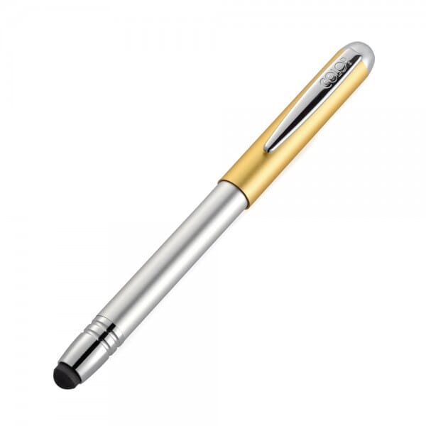 SALE - Pen Stamp Alu Magnet Silber/Champagner Touch (33x8 mm - 3 Zeilen)